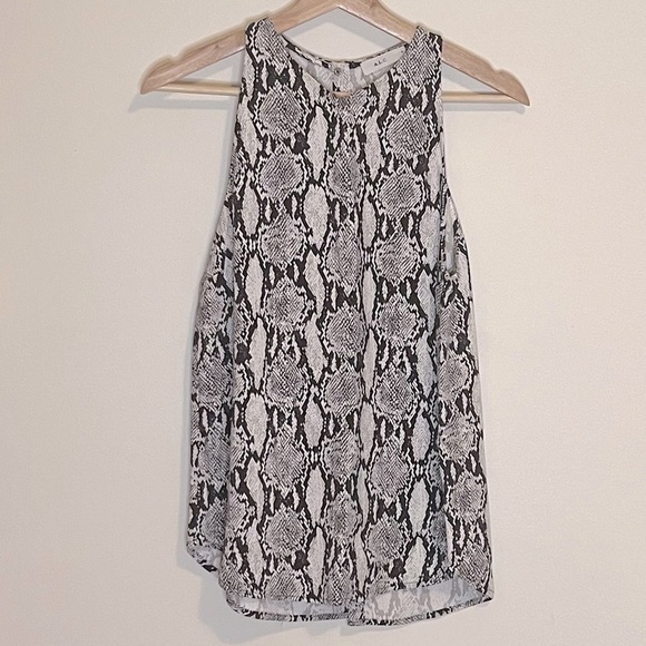 A.L.C. Anise Snake Print Sleeveless Blouse - Picture 2 of 11